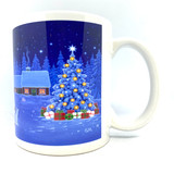 Santa & Rabbit Christmas Tree Mug