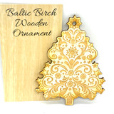 Christmas Tree Birch Ornament