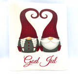 God Jul Tomten Couple Swedish Dishcloth