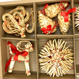 Swedish Straw Ornaments 40 pc set