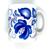 Blue Nordic Floral Mug