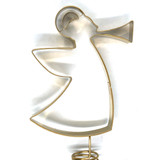 Metal Angel Tree Topper (Gold)