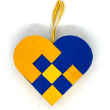 Swedish Woven Heart Basket Ornament (small)