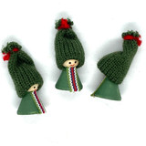 Mini Tomten, Set of 3 (Green)