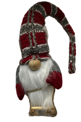 Sled Gnome (Plaid Hat)