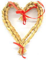 Swedish Straw Heart Wreath