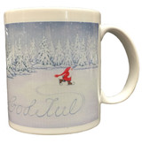 Skating Tomte Mug