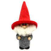 Tomte Tall Hat (Grey Coat, Red Hat)