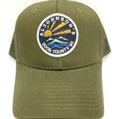 Al Johnson's Dark Green Sun/Waves Hat