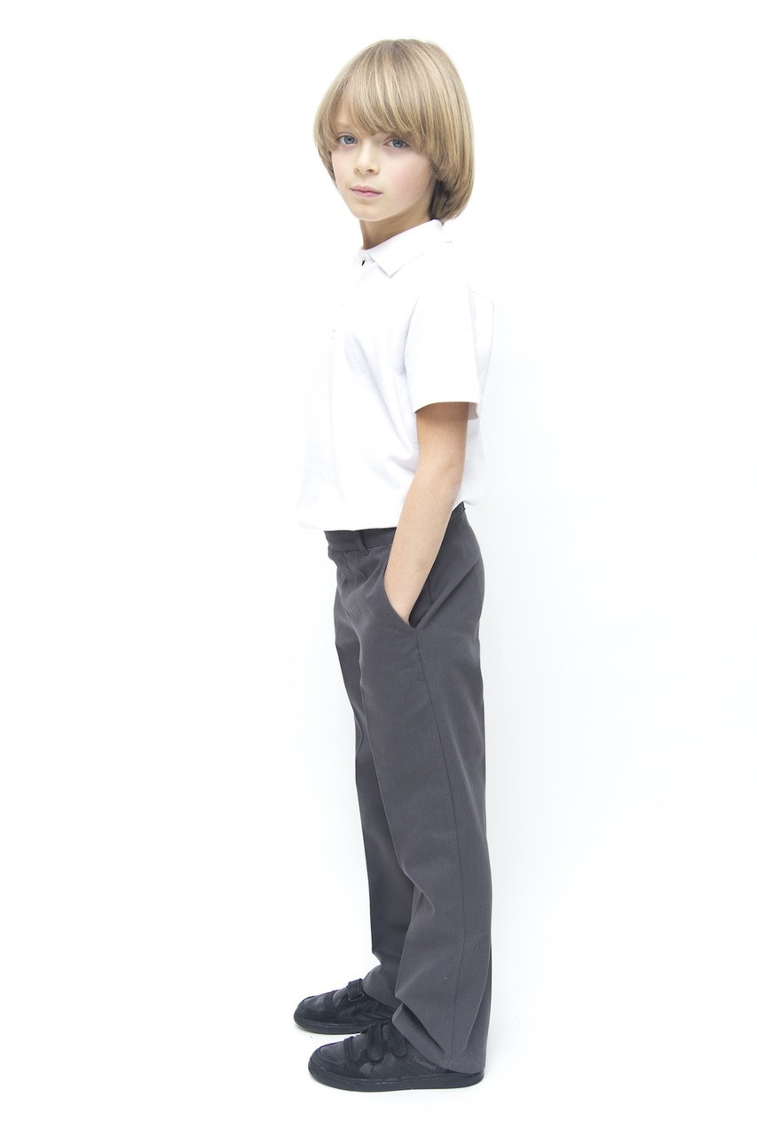 Organic School Uniform - Black Classic Fit Boys Trousers