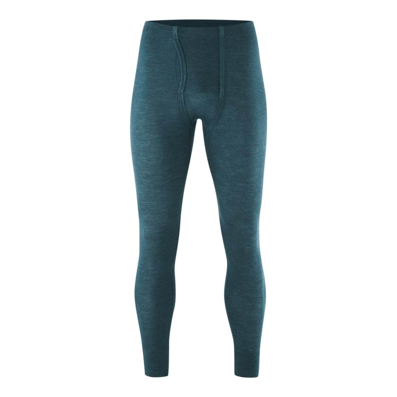 Henry Long Johns in Wool / Silk - Petrol Blue by Living Crafts