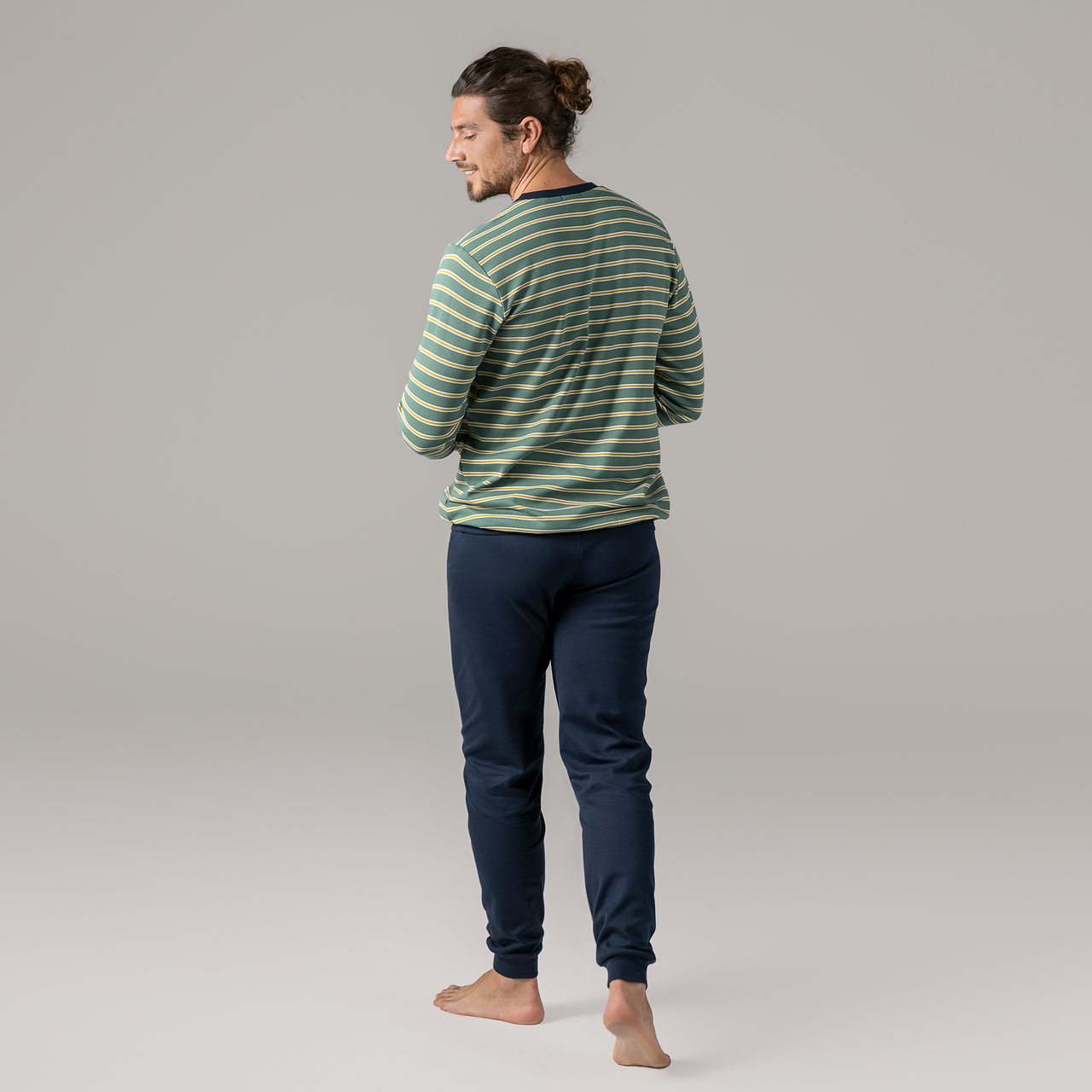 Tom Organic Cotton Terry Pyjamas in Navy - Living Crafts