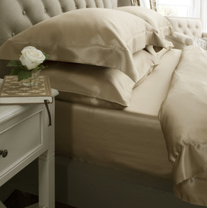 Silk Bed Linen Taupe - Jasmine Silk Silk Bed Linen Taupe - Jasmine Silk