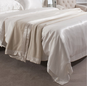 Silk Blanket Ivory - Jasmine Silk Silk Blanket Ivory - Jasmine Silk