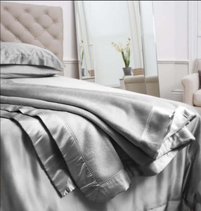 Silk Blanket Grey - Jasmine Silk Silk Blanket Grey - Jasmine Silk