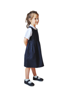 Organic School Uniform - Navy Pinafore Dress Organic School Uniform - Navy Pinafore Dress