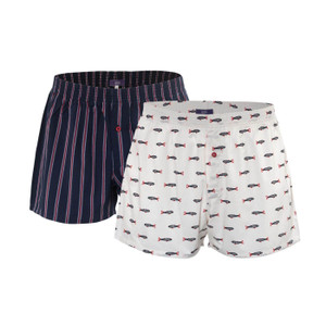 Keith Men Boxer Shorts Ocean Life Navy (Twin Pack) - Living Crafts Keith Men Boxer Shorts Ocean Life Navy (Twin Pack) - Living Crafts