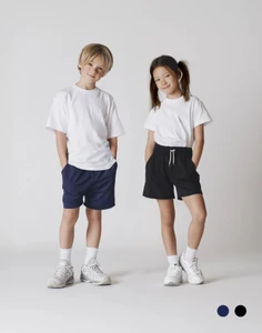 Organic School Uniform - Sports Sweat Shorts with Drawstring