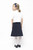 Organic School Uniform - Navy Drop Waist Pleated Skirt  Organic School Uniform - Navy Drop Waist Pleated Skirt