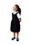 Organic School Uniform - Black Pinafore Dress
