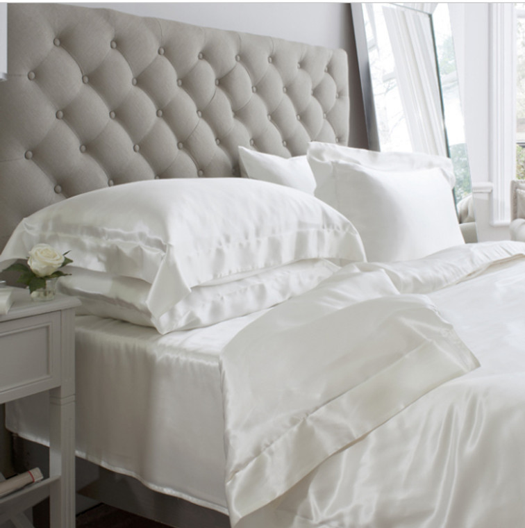 Silk Bed Linen Ivory - Jasmine Silk