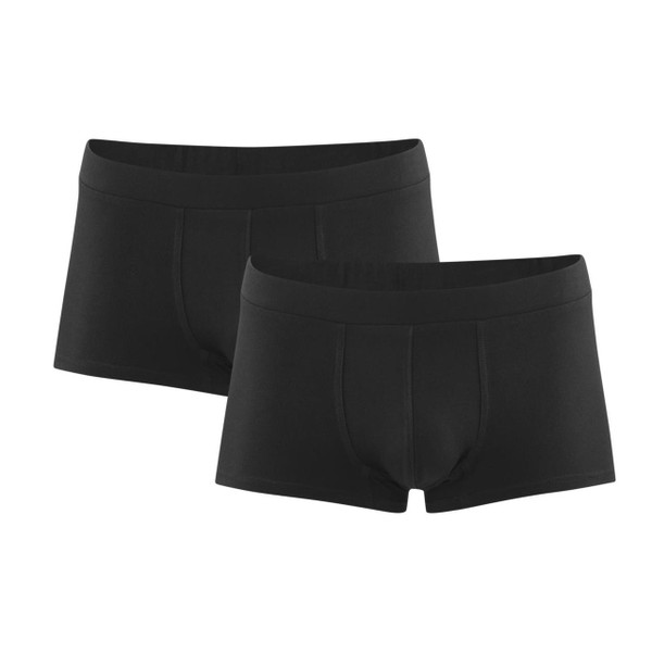 Organic Mens Boxers Shorts Black by Living Crafts