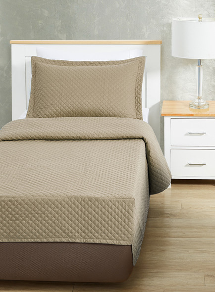Radiance Diamond Quilt - Fitted Coverlet