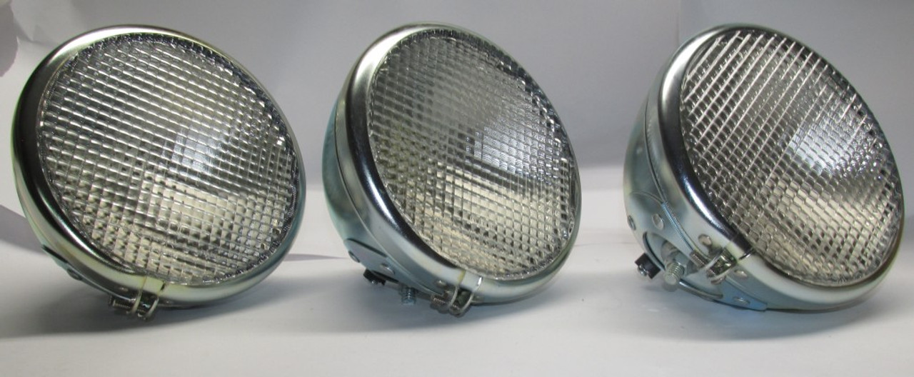 Set of 3 - 7" Flat Lens Head Lights 12V