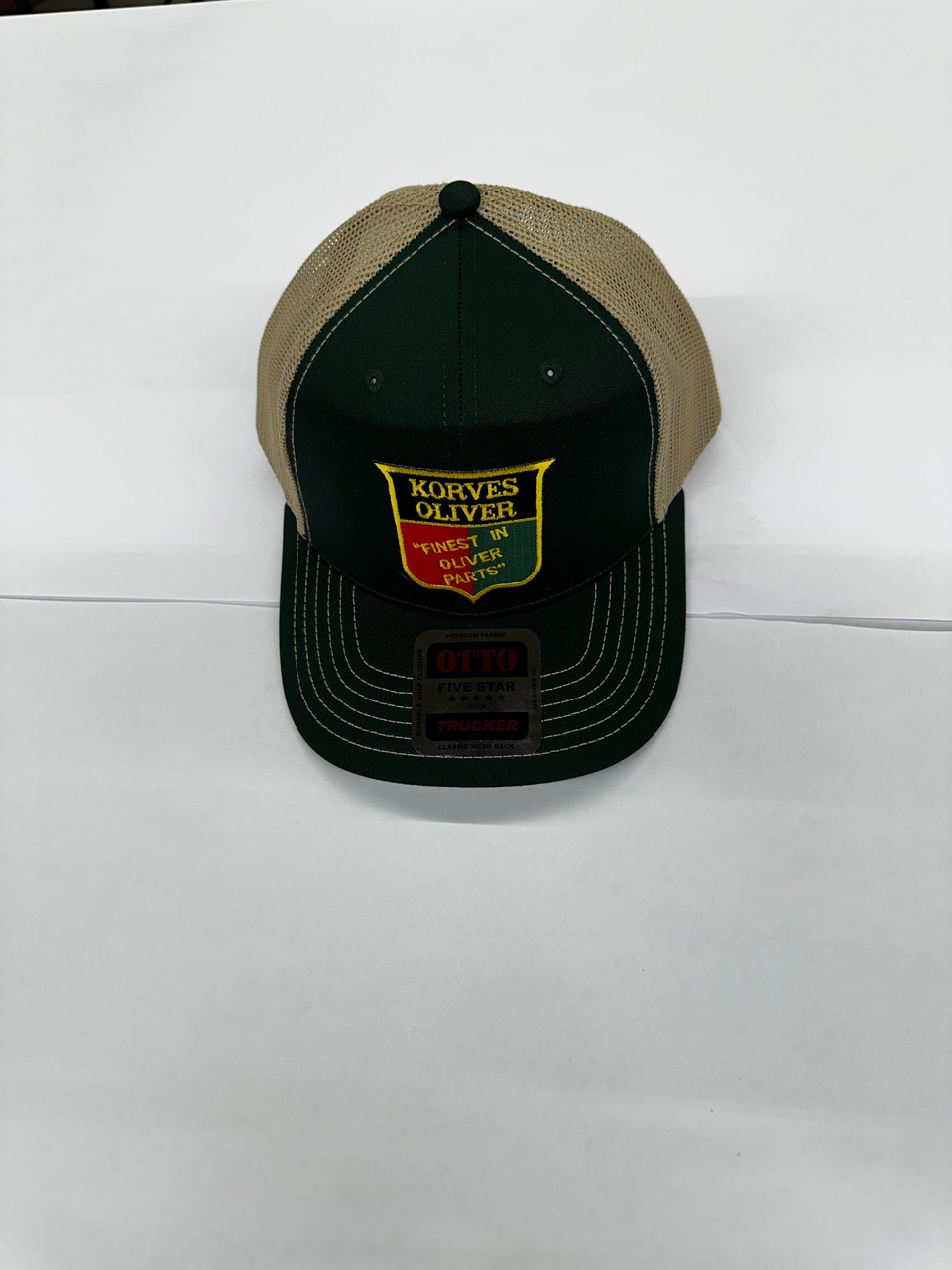 Green and Tan Shield Hat
