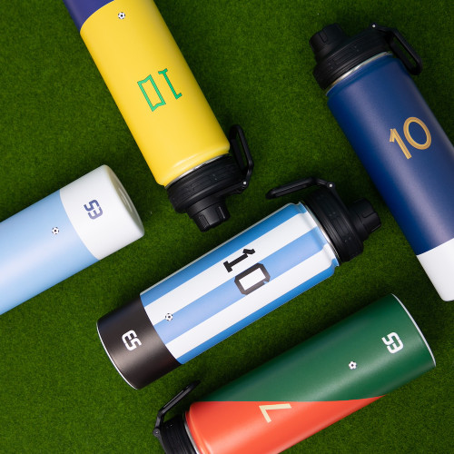 Messi Ronaldo Neymar Mbappe Haaland Bottles