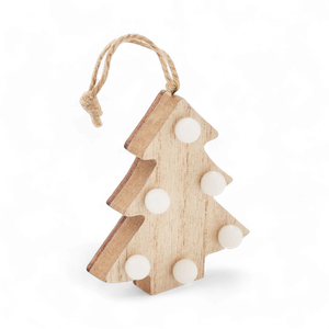 Wooden weed tree decoration with led lights