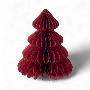 Foldable recycled paper christmas tree decoration