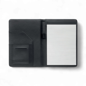 A5 300D two tone recycled polyester portfolio with pen holder