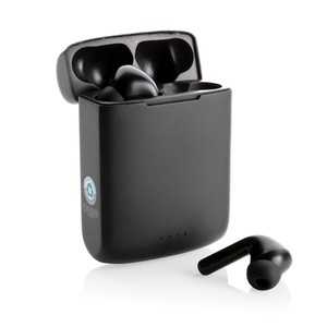 Skywave RCS recycled plastic solar earbuds Skywave RCS recycled plastic solar earbuds