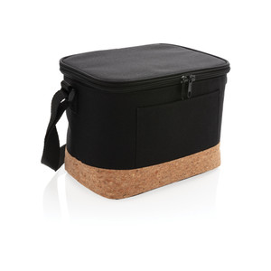 Two tone cooler bag with cork detail Two tone cooler bag with cork detail