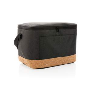 Impact AWARE™ XL RPET two tone cooler bag with cork detail Impact AWARE™ XL RPET two tone cooler bag with cork detail