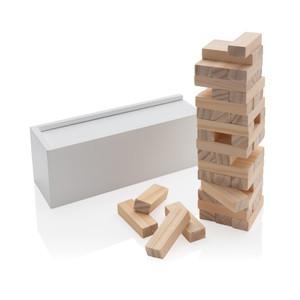 Deluxe tumbling tower wood block stacking game Deluxe tumbling tower wood block stacking game