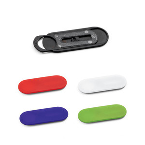 PP webcam protector with sliding cover and sticky pad to back. Universal format suitable for smartphone, tablet and laptop PP webcam protector with sliding cover and sticky pad to back. Universal format suitable for smartphone, tablet and laptop