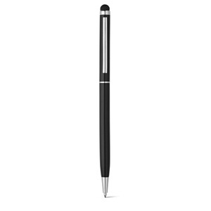 Aluminium ball pen with twist mechanism, clip and touch tip. Blue ink Aluminium ball pen with twist mechanism, clip and touch tip. Blue ink