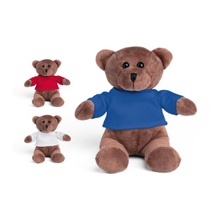 Teddy bear plush toy with t-shirt on. T-shirt available in multiple colors and customisable front and back. Ideal as a gift for the kids Teddy bear plush toy with t-shirt on. T-shirt available in multiple colors and customisable front and back. Ideal as a gift for the kids