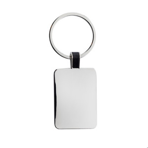RCS recycled zinc alloy rectangle keyring RCS recycled zinc alloy rectangle keyring