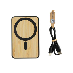 Zen RCS rplastic 5000 mah 5W magnetic bamboo powerbank Zen RCS rplastic 5000 mah 5W magnetic bamboo powerbank