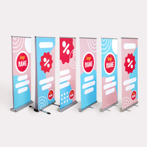 Portable roller banner 2.3m wide Portable roller banner 2.3m wide
