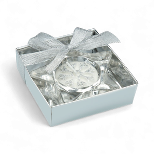 Star shaped glass tea light candle holder