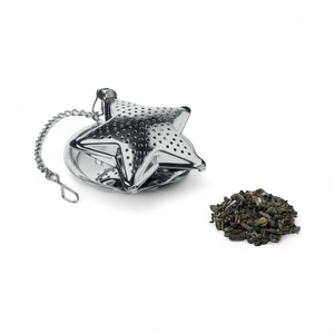 Star shaped stainless steel tea infuser