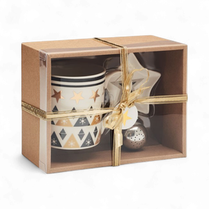 Ceramic mug set with tea filter and mini plate