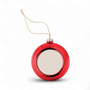 Christmas shiny PP sublimation bauble 6cm