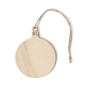 Wooden MDF tree bauble hanger with jute cord