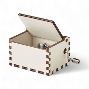 Wooden christmas hand wind music box