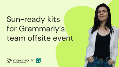 Summer kits for Grammarly’s Customer Care team offsite